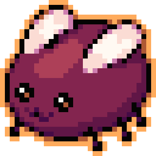 pixel art of cohost's mascot, eggbug